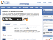 Tablet Screenshot of business-magazine.fr